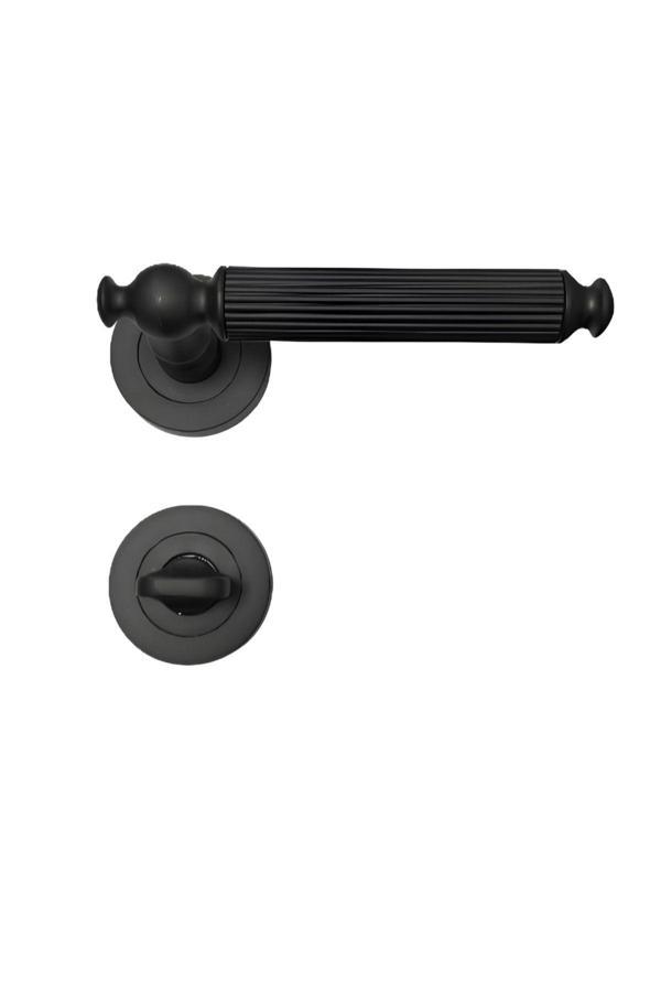 Opendoor Hanedan Siyah Wc Kapı Kolu-Kolay Montaj, Iç Kapı Kolu, Modern Kapı Kolu (1 Takım) - Image 1