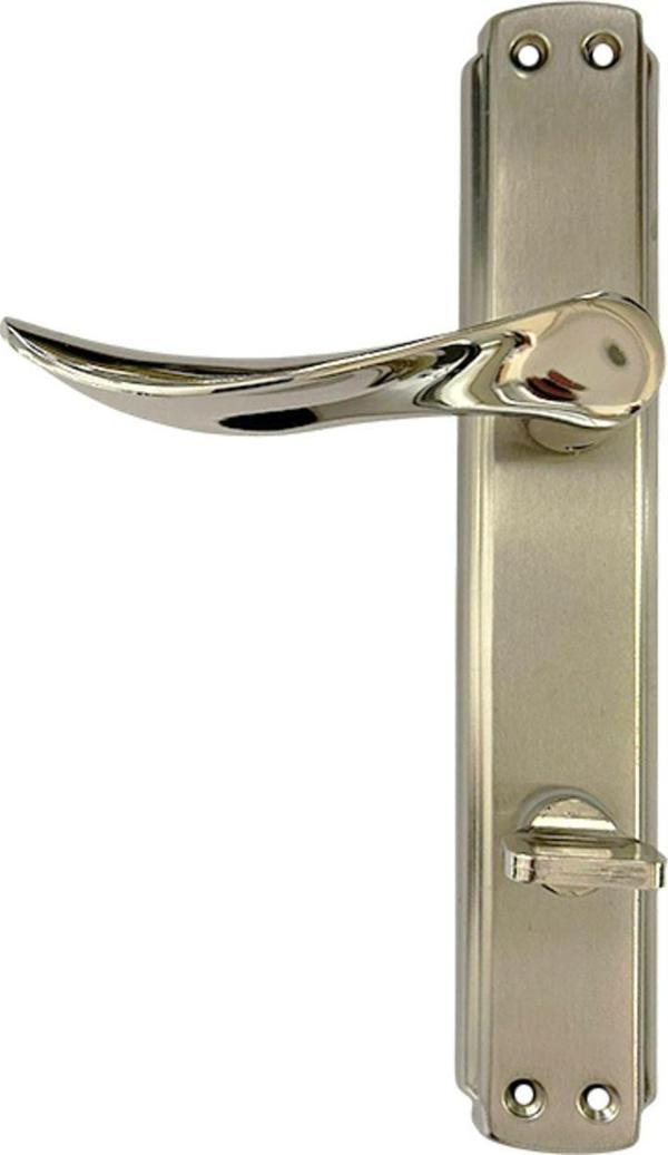 Hira Berfin Alüminyum Wc Kapı Kolu–Tuvalet & Banyo, Kilitli, Modern Tasarım (1 Takım-Arka Ve Ön) Sağ Yön - Image 1