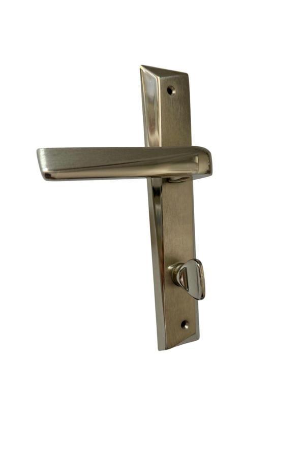 Hızır Melek Nikel-Saten Wc Kapı Kolu (1 Takım-Arka Ve Ön) Sağ Yön - Image 1
