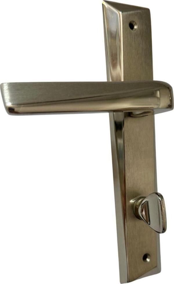 Hızır Melek Nikel-Saten Wc Kapı Kolu (1 Takım-Arka Ve Ön) Sağ Yön - Image 1