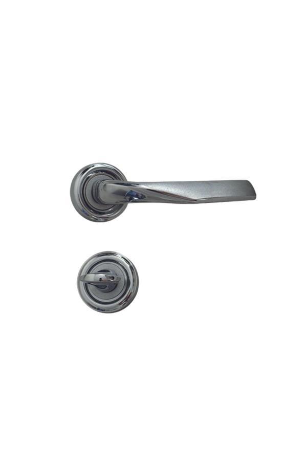 Hızır Söğüt Rozetli %100 Pirinç Wc Kapı Kolu, Lüks, Paslanmaz, Şık Ve Uzun Ömürlü (1 Takım) - Image 1