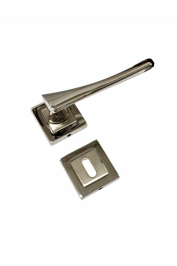 Nobel Pro Line Nikel Saten Oda Kapı Kolu-Kolay Montaj, Iç Kapı Kolu, Modern Kapı Kolu (1 Takım) - Image 1