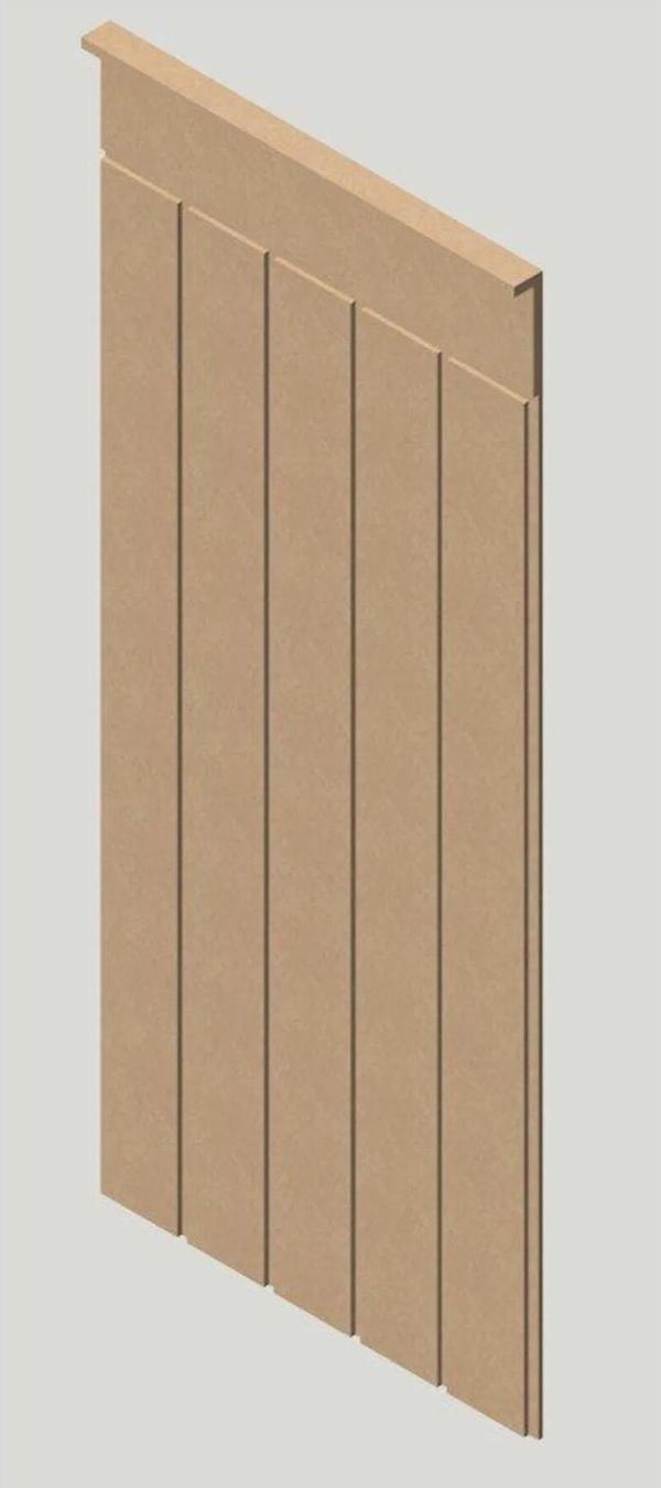Yaman Dekorasyon Dekoratif Duvar Paneli 54 X 105 Cm Boyanabilir Ahşap 6 Mm Ham Mdf Duvar Paneli - Image 1