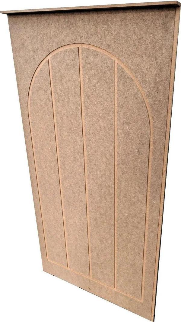 Trend Konsept Mdf Cnc Işlemeli Dekoratif Boyanabilir Duvar Paneli (102X54Cm) (6Mm) Oval - Image 1