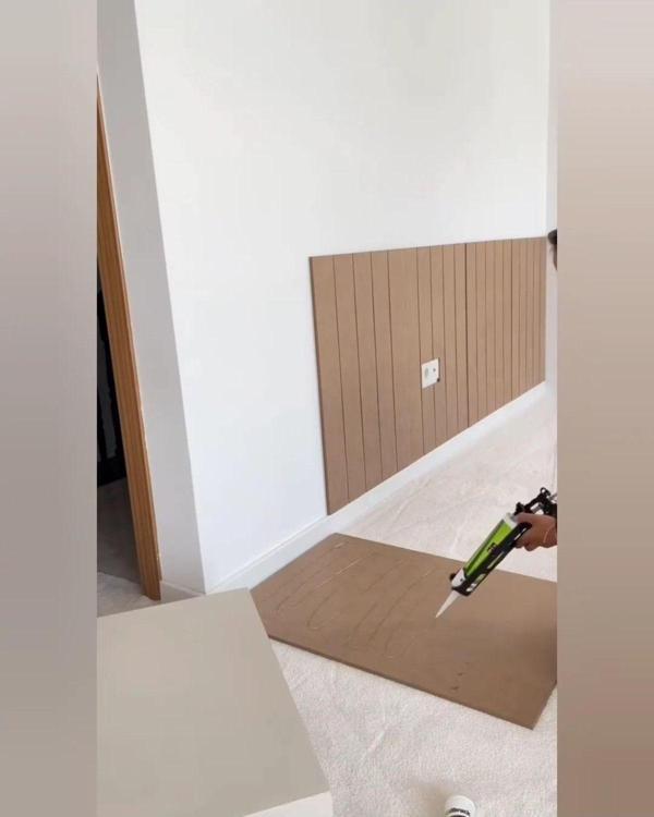 Trend Konsept Dekoratif, Duvar Çıtası, Ahşap Duvar Paneli, Boyanabilir, 4Mm Ham Mdf, 45X102 ( 1 Adet) - Image 1