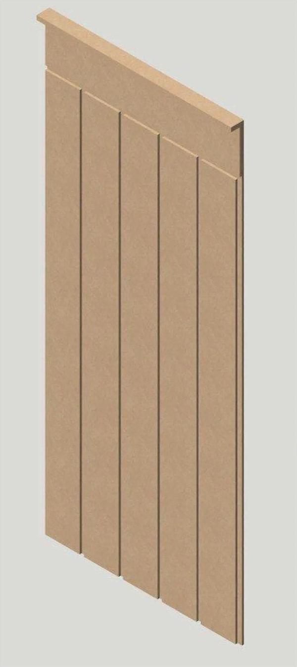 Wood Life Duvar Paneli 45 Cm Genişlik X 102 Cm Ham Mdf Duvar Panel-6Mm - Image 1