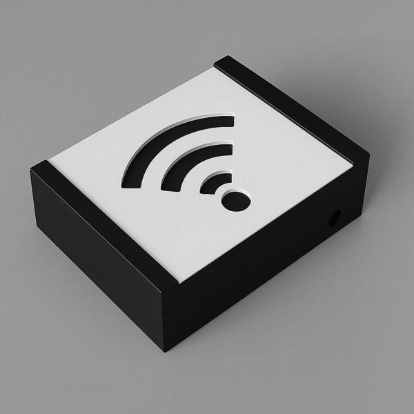 Kaliteplus Wifi-Modem Kutusu Saklama Duvar Düzenleyici Mdf Uzunluk (22Cm) Genişlik (28Cm) Derinlik (12Cm) - Image 1
