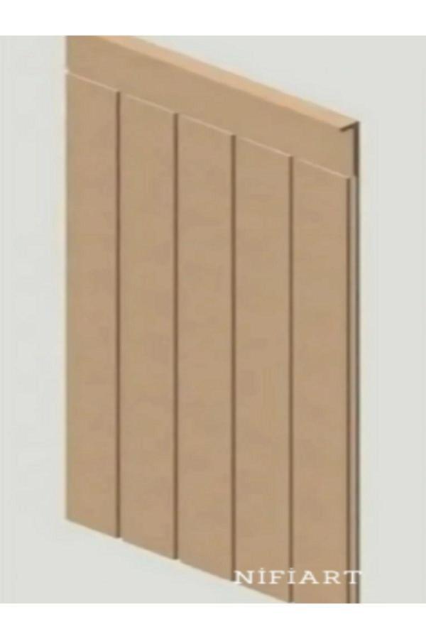 Nifi Art Dekoratif, Duvar Çıtası, Ahşap Duvar Paneli, Boyanabilir, Ham, Mdf, 27X102 (3 Lü Paket) - Image 1