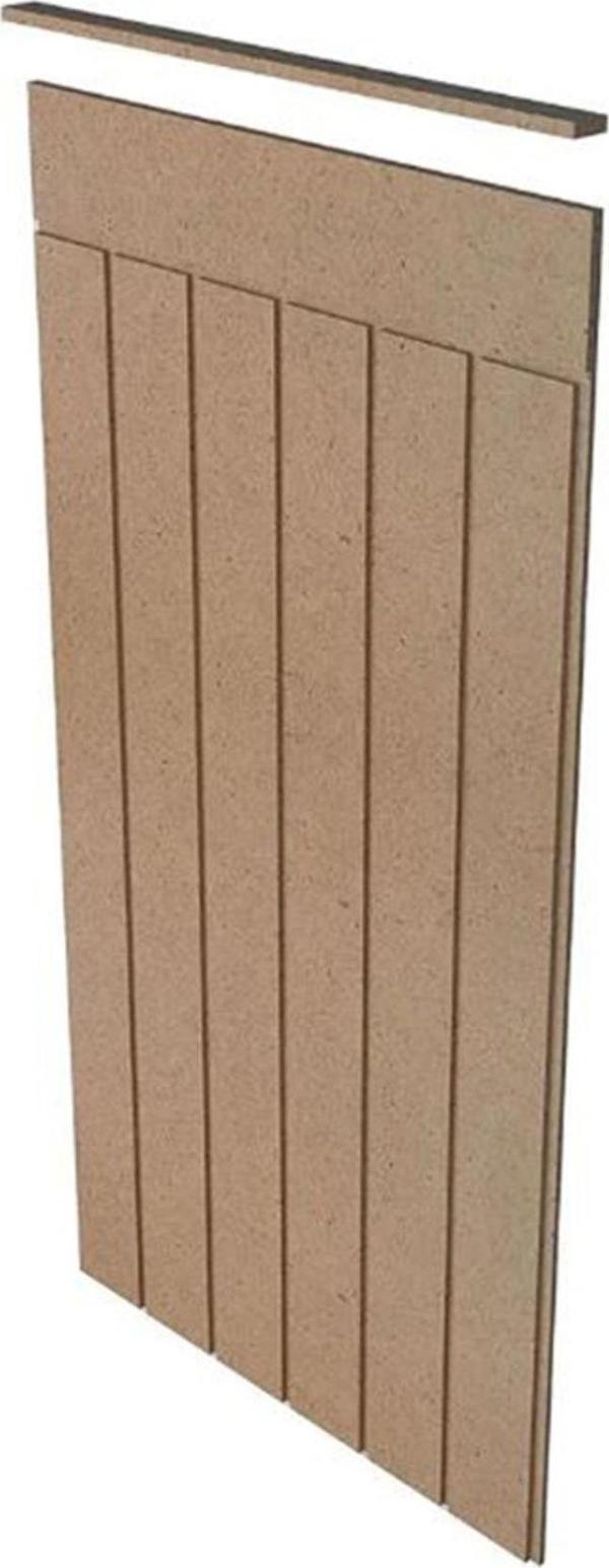 Home Maison Dekoratif Duvar Paneli, 4Mm Ham Mdf, Boyanabilir Duvar Çıtası (54Cmx103Cm) - Image 1