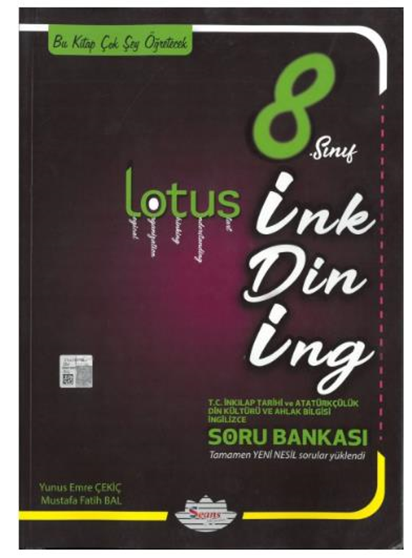 Seans Yayınları 8. Sınıf İnkılap Din İngilizce Lotus Soru Bankası - Seans Yayınları - Image 1