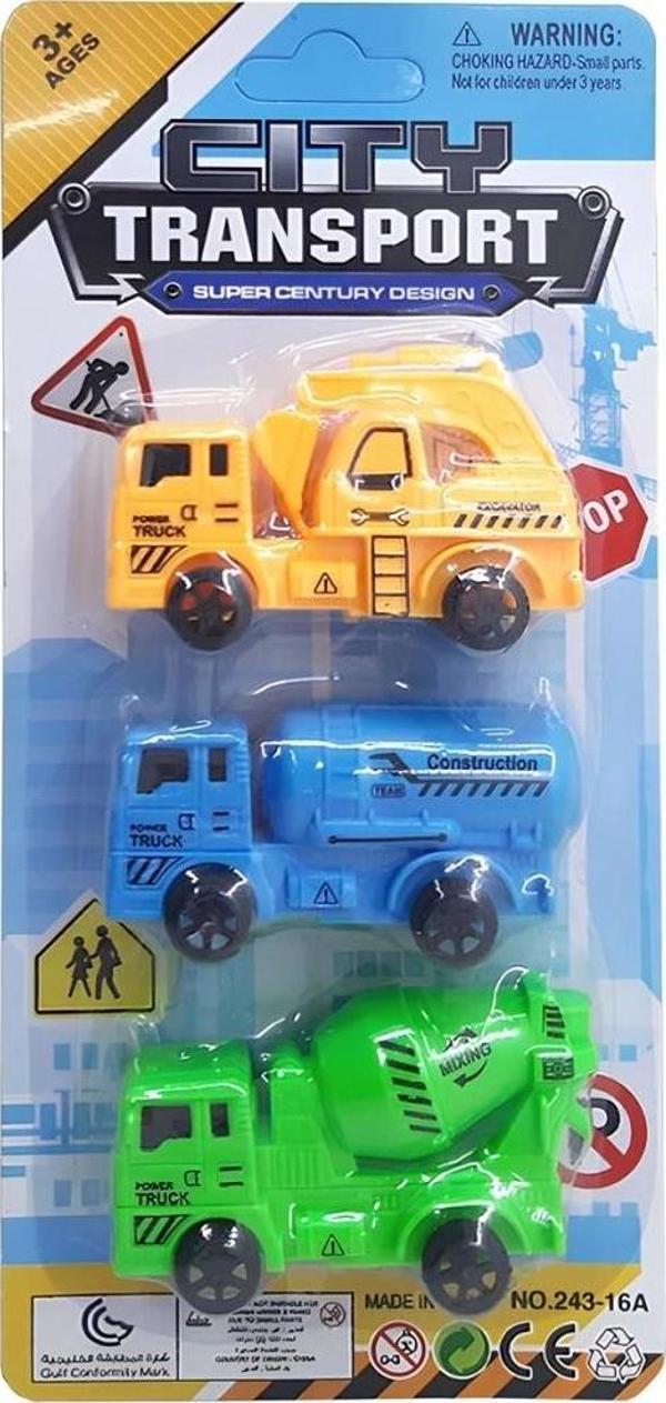 Nessiworld 3'lü Çek Bırak İş Makinaları - Image 1