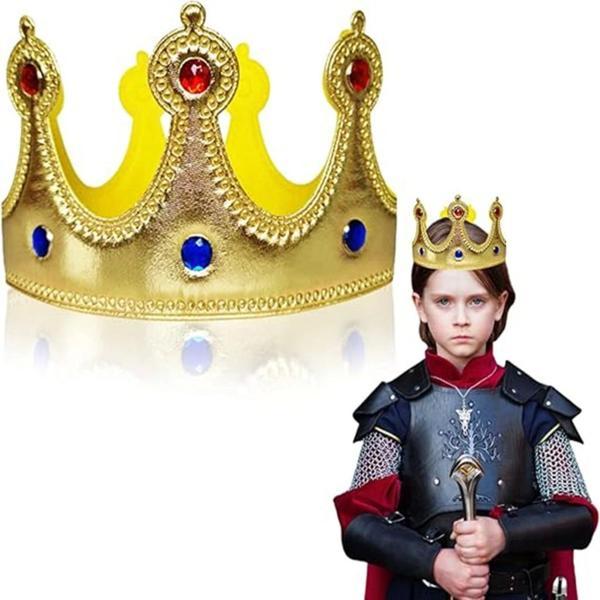Nessiworld Altın Renk Eva Malzemeden İmal Çocuk Kral Tacı 57 cm - Image 1