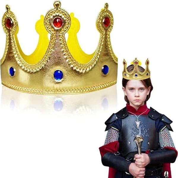 Nessiworld Altın Renk Eva Malzemeden İmal Çocuk Kral Tacı 57 cm - Image 1