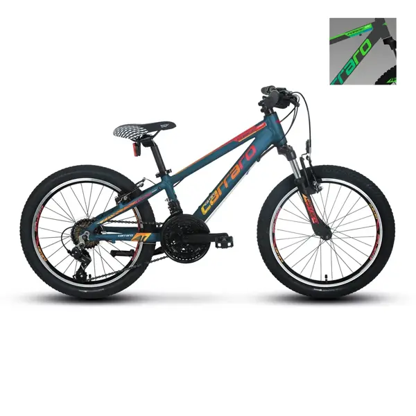 Carraro Force 200 20 jant (Mat Antrasit, Yeşil, Mavi) Çocuk Bisikleti - Image 1