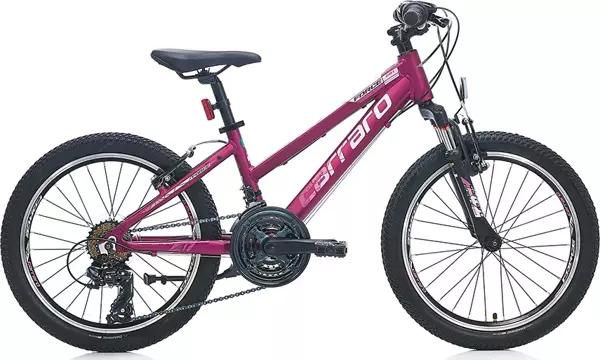 Carraro Force 201 20 jant (Mat Mürdüm, Pembe) Çocuk Bisikleti - Image 1