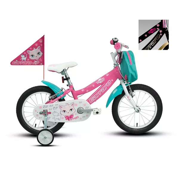 Carraro Moggy 20 jant (Siyah, Altın, Pembe) Vitessiz Çocuk Bisikleti - Image 1