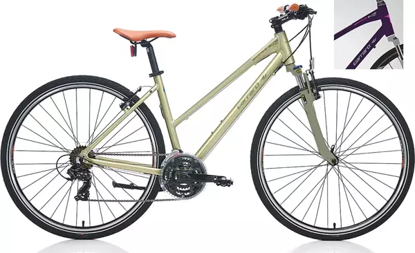 Carraro Sportive 222 28 jant 46 Kadro (Mat Mor, Gri, Fuşya) Şehir & Tur Bisikleti - Image 1