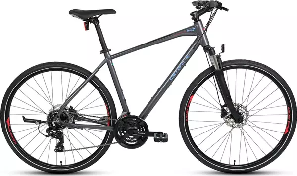 Carraro Sportive 223 28 jant 56 Kadro (Antrasit Kırmızı Açık Mavi) Şehir & Tur Bisikleti - Image 1