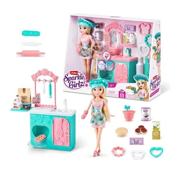 Nessiworld Sparkle Girlz Aşçı Bebek ve Oyun Seti 27cm - Image 1