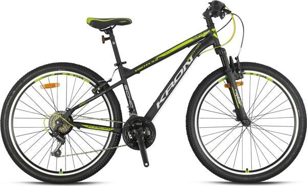 VORTEX 4.0 - 26  MTB - 14' - 21 Vites - V.B. - Mat Siyah-Gri/Neon Sarı - Image 1