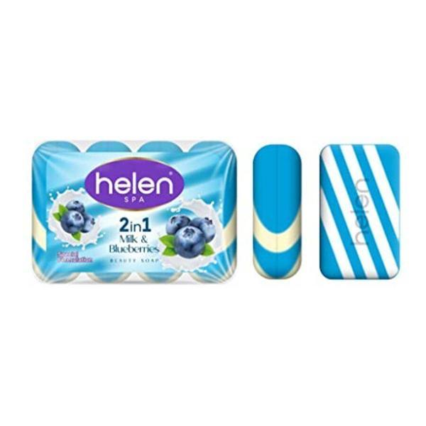 Helen Katı El Sabunu Süt&Yaban Mersini 4 x 90 gr - Image 1