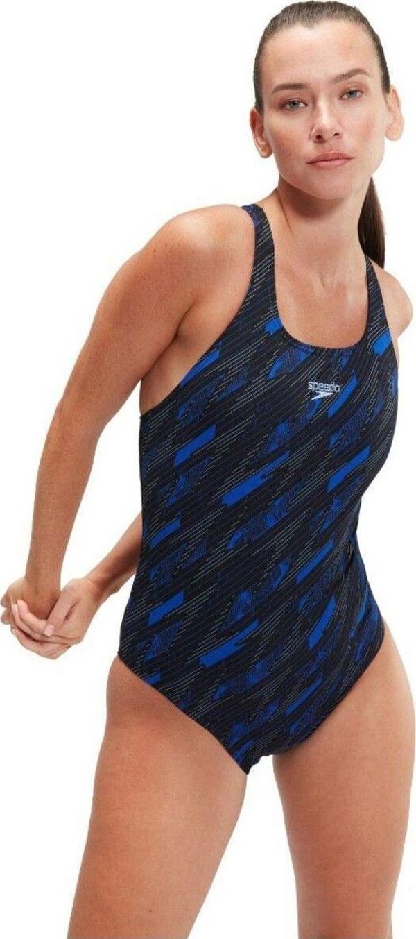 Speedo Hyperboom Allover Medalist Kadın Yüzücü Mayosu - Image 1