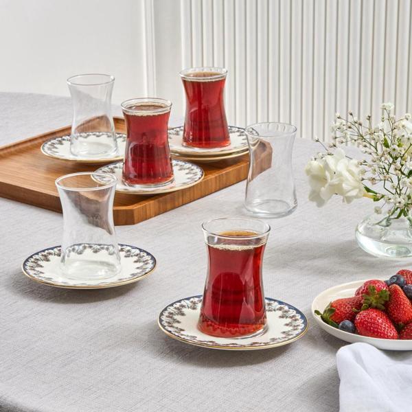 Karaca Florus 12 Parça 6 Kişilik Çay Seti - Image 1