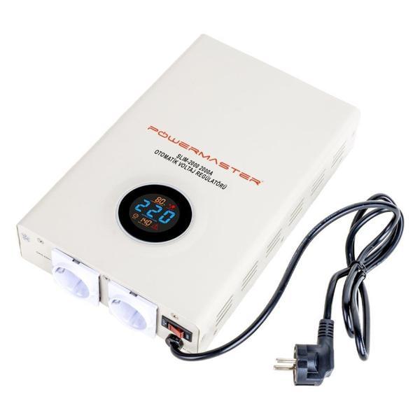 Powermaster SLIM-2000 Otomatik 2000 Watt Kombi Voltaj Regülatörü - Image 1