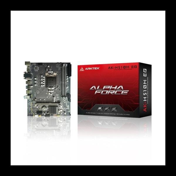 Arktek Alpha Force, Ak-h510m Eg Vs, 2xddr4, M.2, 2x Hdmı, Dp, 10-11.nesil, Lga1200 Soket, Anakart - Image 1