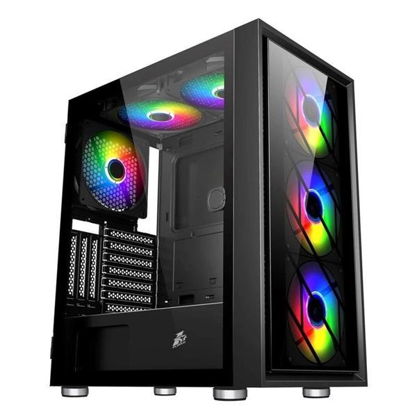 1st Player Ar7-g Siyah 750w 80+ Sılver Atx 3.1 Argb 4x12cm Fan Temperli Cam Usb 3.0 Atx Kasa - Image 1