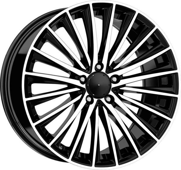 DY988-1 8.0X18 5X112 ET40 CB:66.6 S BLACK DIAMOND - Image 1