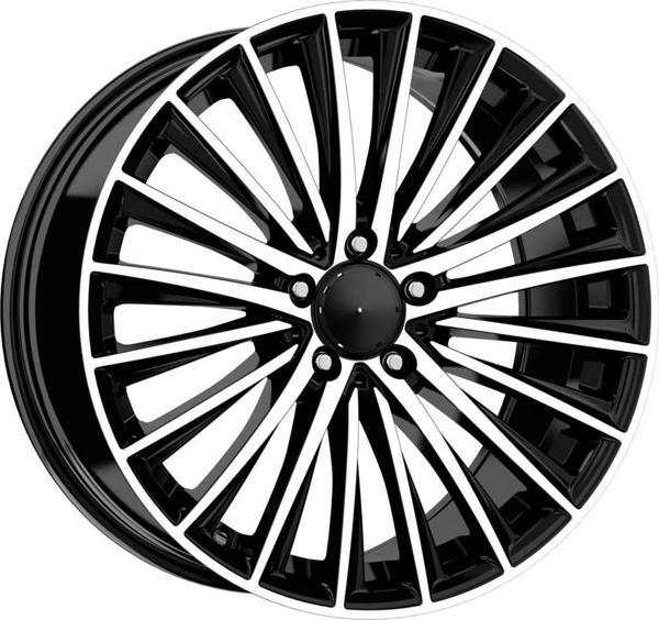 DY988-2 9.0X18 5X112 ET43 CB:66.6 S BLACK DIAMOND - Image 1