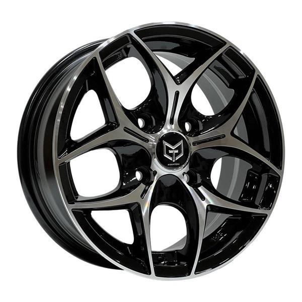 6 X 14 TORK-3206 4X114.3 ET33 73.1 BLACK MACHINED - Image 1