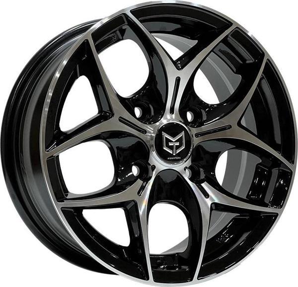 6 X 14 TORK-3206 4X114.3 ET33 73.1 BLACK MACHINED - Image 1