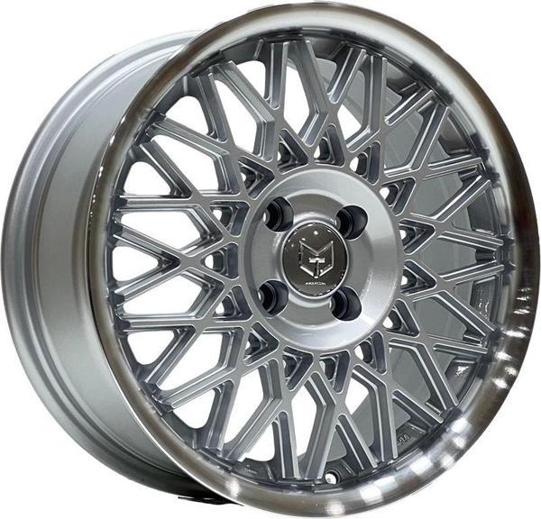 6 X 14 TORK-3375 4X100 ET25 73.1 SILVER+LIP MACHINED - Image 1