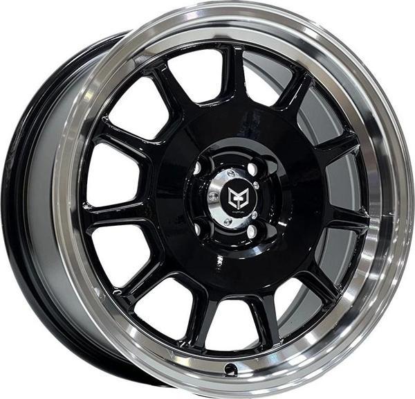 7 X 16 TORK-9319 4X100 ET35 73.1 BLACK+LIP MACHINED - Image 1