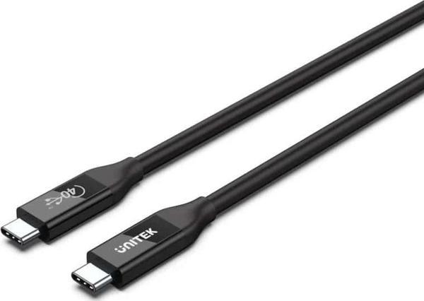 Unıtek Usb4 Thunderbolt Kablo 0.8mt 40gbps, 8k&60hz,100w (c14100bk-0.8m) - Image 1