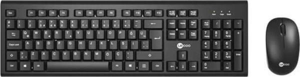 Lenovo Lecoo Kw200 Kablosuz Q Trk Optic Mouse Siyah Standart Klavye - Mouse Set - Image 1