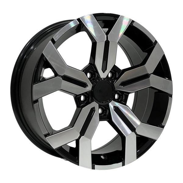 7 X 16 DY-1266 5X114.3 ET40 66.1 BLACK MACHINED XL - Image 1