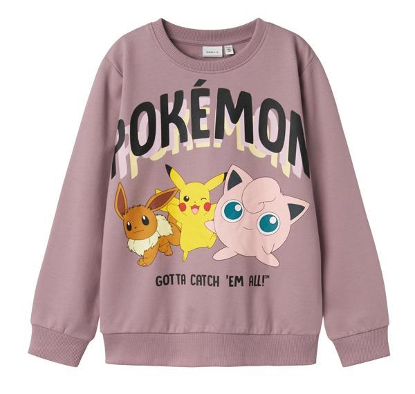 I13238514-ELDERBERRY Name It Nkfjıma Pokemon Ls Rlx Sweat Unb Sky &Ccedil;ocuk Sweatshirt Pembe - Image 1