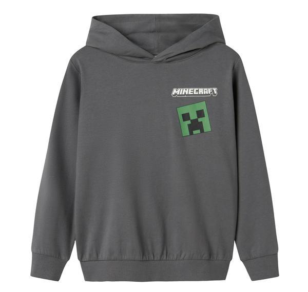 I13238540-LAVA SMOKE Name It Nkmjacot Mınecraft Nreg Swe Wh Unb Bfu &Ccedil;ocuk Sweatshirt Gri - Image 1