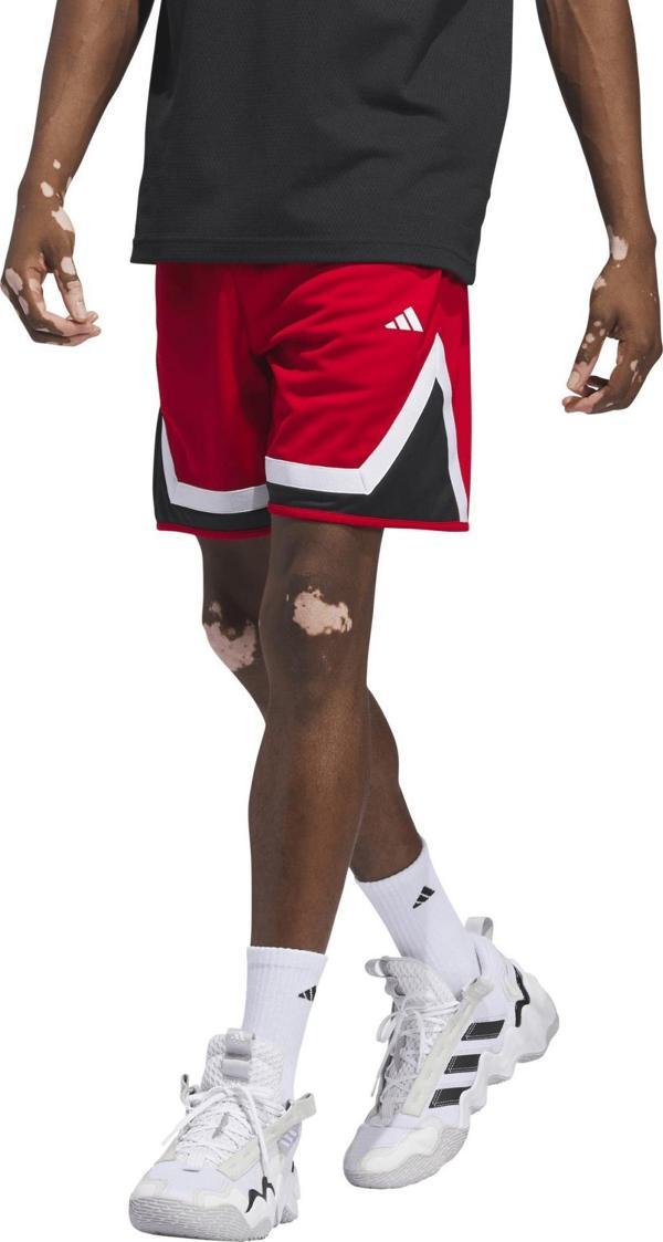 IY2122-E adidas Pro Block Short Erkek Basketbol Şortu Kırmızı - Image 1