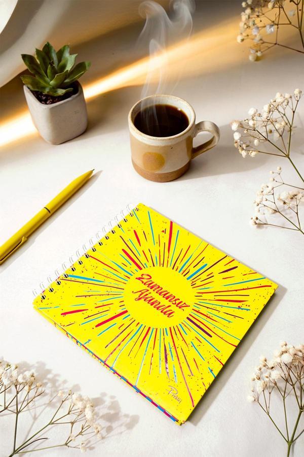 Prestij Neon Sarı Zamansız Ajanda - Image 1