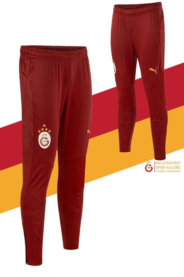 Galatasaray Orijinal Lisanslı A Takım Antrenman 5 Yıldızlı Eşofman Alt Kırmızı - Image 1
