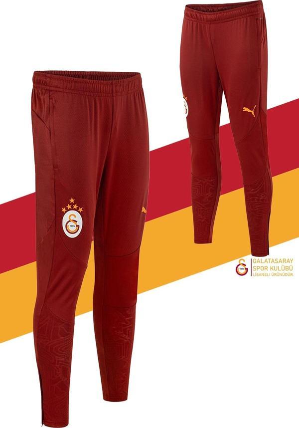 Galatasaray Orijinal Lisanslı A Takım Antrenman 5 Yıldızlı Eşofman Alt Kırmızı - Image 1