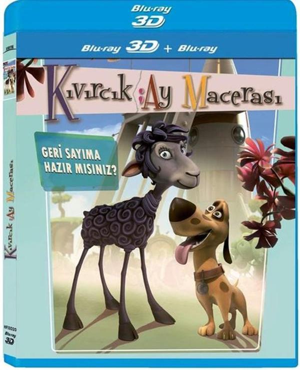 Kıvırcık: Ay Macerası 3D ( Türkçe Dublaj ) ( Ambalajında - Sıfır ) 3D Blu-Ray Disc - Horizon International - Image 1