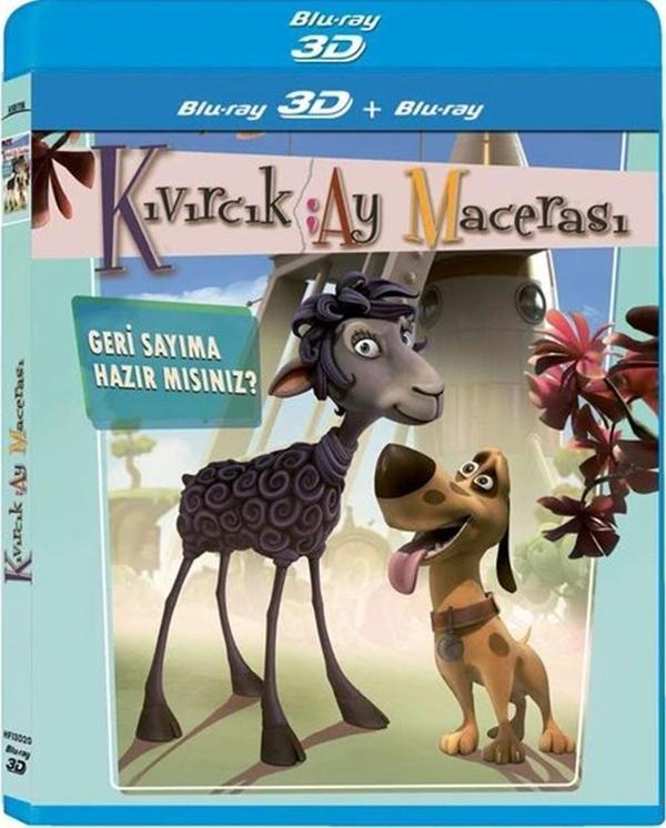 Kıvırcık: Ay Macerası 3D ( Türkçe Dublaj ) ( Ambalajında - Sıfır ) 3D Blu-Ray Disc - Horizon International - Image 1