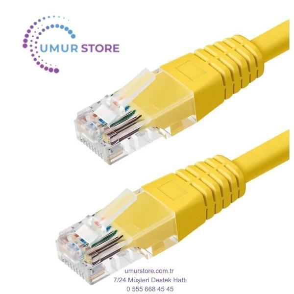 1.5 Metre Sarı 24 Awg Cat5 Kablo - Image 1