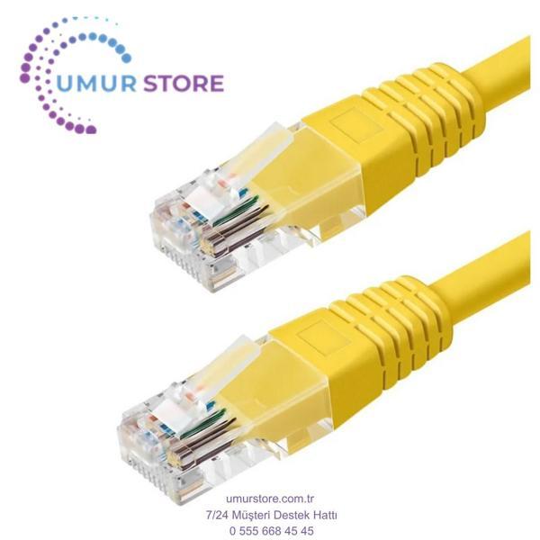 1.5 Metre Sarı 24 Awg Cat5 Kablo - Image 1