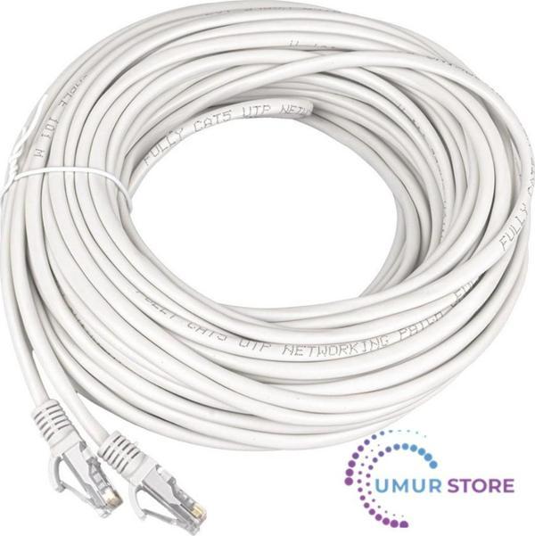 25 Metre Poşetli Gri Cat5 Kablo - Image 1